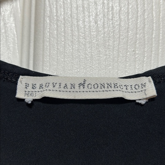 Peruvian Connection Black Long Sleeve Tee - Size Large - Picture 6 of 7